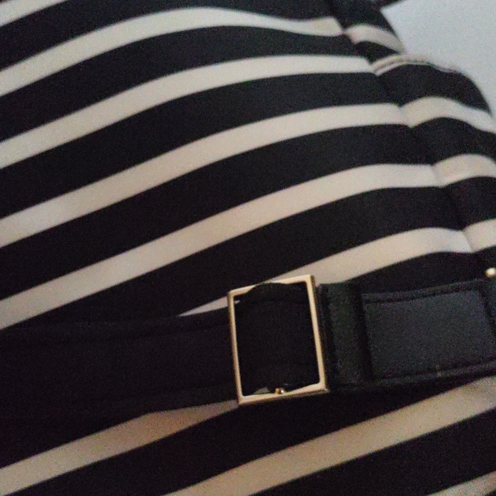 Kate Spade Black & White Backpack large - Picture 9 of 16